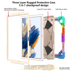 Contrast Color Robot Silicone + PC Tablet Case, For Samsung Galaxy Tab A8 10.5 2021 X200