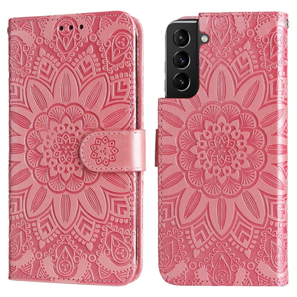 Embossed Sunflower Leather Phone Case, For Samsung Galaxy S21+ 5G, For Samsung Galaxy S21 Ultra 5G, For Samsung Galaxy S21 FE 5G, For Samsung Galaxy S20