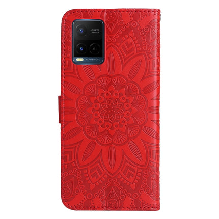 Embossed Sunflower Leather Phone Case, For vivo Y21 2021 / Y21s / Y33s, For vivo Y55 5G / Y75 5G / T1 5G, For vivo Y76s / Y76 5G