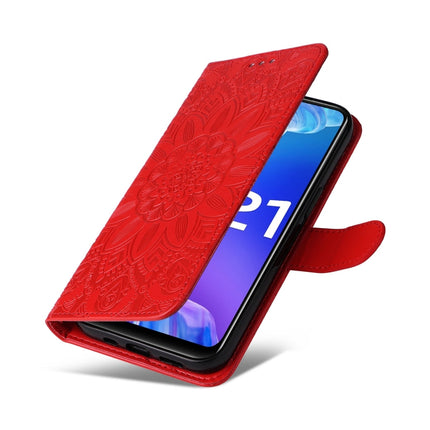 Embossed Sunflower Leather Phone Case, For vivo Y21 2021 / Y21s / Y33s, For vivo Y55 5G / Y75 5G / T1 5G, For vivo Y76s / Y76 5G