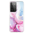 For Samsung Galaxy S21 Ultra 5G / Pink Blue