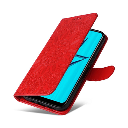 Embossed Sunflower Leather Phone Case, For OPPO A7 / A5s, For OPPO A9 / A5 2020, For OPPO A15 / A16K / A16e, For OPPO A52 / A72 / A92