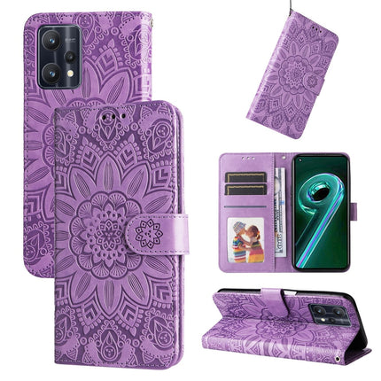Embossed Sunflower Leather Phone Case, For OPPO Realme 8i / Narzo 50 4G, For OPPO Realme 9 Pro / 9 5G, For OPPO Realme C11 2021 / C20, For OPPO Realme C15 / C12 / C25
