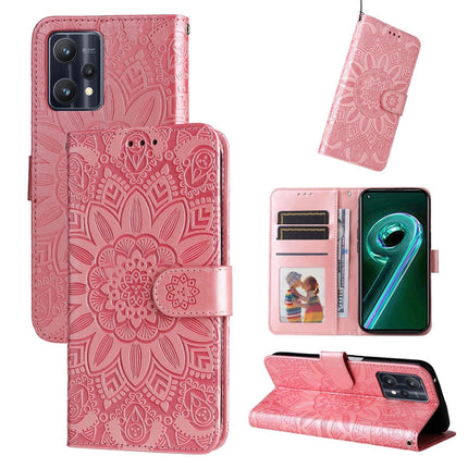 Embossed Sunflower Leather Phone Case, For OPPO Realme 8i / Narzo 50 4G, For OPPO Realme 9 Pro / 9 5G, For OPPO Realme C11 2021 / C20, For OPPO Realme C15 / C12 / C25