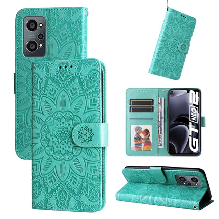 Embossed Sunflower Leather Phone Case, For OPPO Realme C21 / C21Y, For OPPO Realme C31, For OPPO Realme C35 4G / Narzo 50A Prime, For OPPO Realme GT Neo2