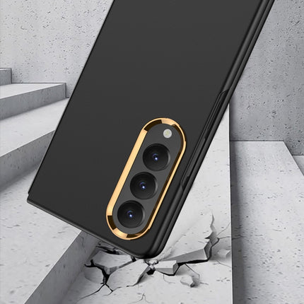 GKK Ultra-thin Electroplating Lens Frame Phone Case, For Samsung Galaxy Z Fold4