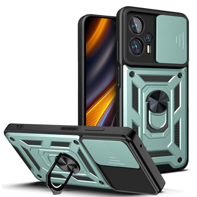 Sliding Camera Design TPU + PC Phone Case, For Xiaomi Poco X4 GT, For Xiaomi 12 Lite