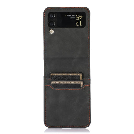 Card Slot Leather Phone Case, For Samsung Galaxy Z Flip4, For Samsung Galaxy Z Flip3 5G, For Samsung Galaxy Z Fold3 5G