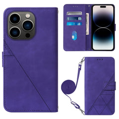 Crossbody 3D Embossed Flip Leather Phone Case, For iPhone 14, For iPhone 14 Plus, For iPhone 14 Pro, For iPhone 14 Pro Max