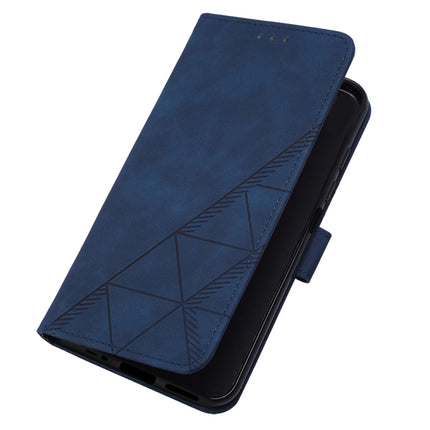 Crossbody 3D Embossed Flip Leather Phone Case, For Motorola Moto E32