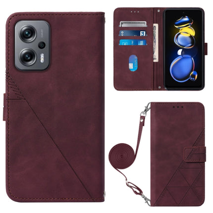 Crossbody 3D Embossed Flip Leather Phone Case, For Xiaomi Redmi Note 11T Pro, For Motorola Moto G52j 5G, For Xiaomi Poco M4 5G, For Motorola Moto E32