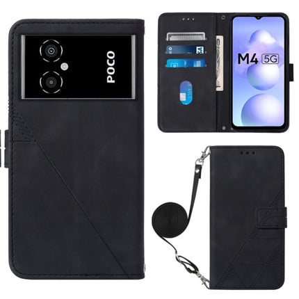 Crossbody 3D Embossed Flip Leather Phone Case, For Xiaomi Redmi Note 11T Pro, For Motorola Moto G52j 5G, For Xiaomi Poco M4 5G, For Motorola Moto E32