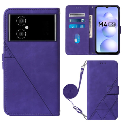 Crossbody 3D Embossed Flip Leather Phone Case, For Motorola Moto G42, For Xiaomi Redmi Note 11T Pro, For Motorola Moto G52j 5G, For Xiaomi Poco M4 5G