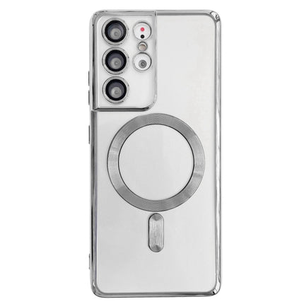 Electroplated Frame MagSafe Magnetic Phone Case, For Samsung Galaxy S22 5G, For Samsung Galaxy S22+ 5G, For Samsung Galaxy S22 Ultra 5G, For Samsung Galaxy S21 Ultra 5G