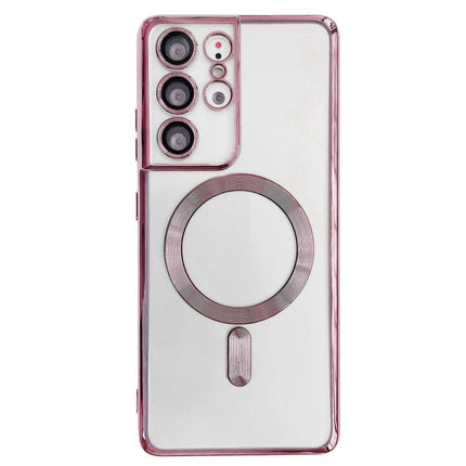 Electroplated Frame MagSafe Magnetic Phone Case, For Samsung Galaxy S22 5G, For Samsung Galaxy S22+ 5G, For Samsung Galaxy S22 Ultra 5G, For Samsung Galaxy S21 Ultra 5G