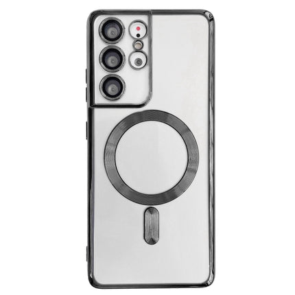 Electroplated Frame MagSafe Magnetic Phone Case, For Samsung Galaxy S21+ 5G, For Samsung Galaxy S21 5G