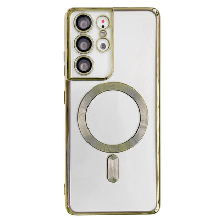 Electroplated Frame MagSafe Magnetic Phone Case, For Samsung Galaxy S21+ 5G, For Samsung Galaxy S21 5G
