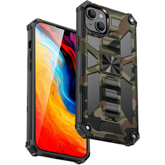 Camouflage Armor Shockproof TPU + PC Magnetic Phone Case, For iPhone 14, For iPhone 14 Plus, For iPhone 14 Pro, For iPhone 14 Pro Max