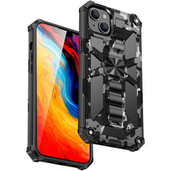 Camouflage Armor Shockproof TPU + PC Magnetic Phone Case, For iPhone 14, For iPhone 14 Plus, For iPhone 14 Pro, For iPhone 14 Pro Max