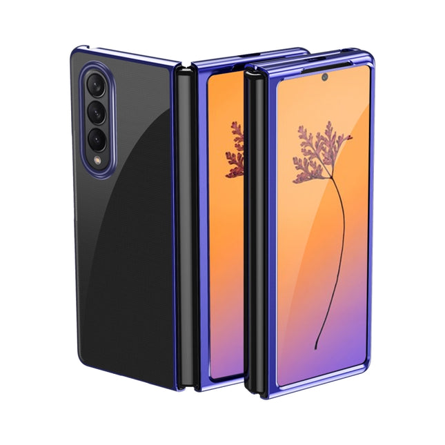 Electroplating Transparent Shockproof Phone Case, For Samsung Galaxy Z Fold4, For Samsung Galaxy Z Flip4