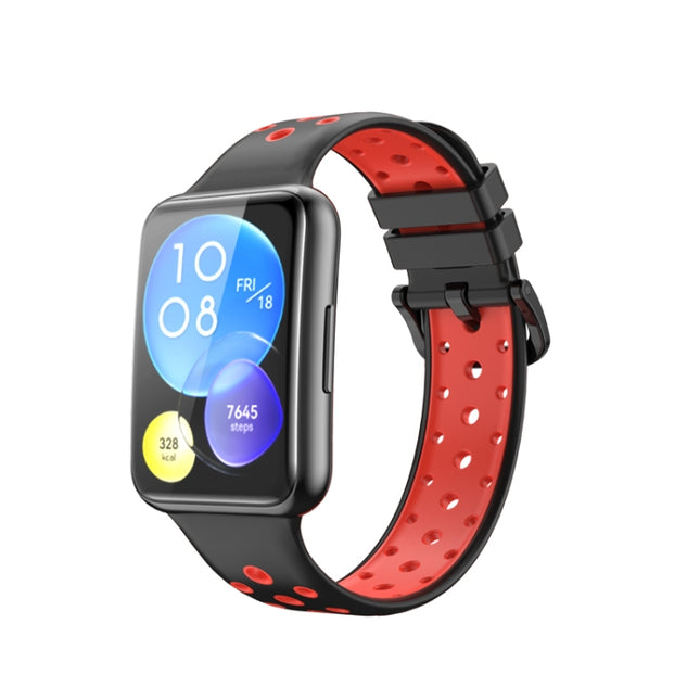 Two-color Silicone Watch Band, For Huawei Watch Fit 2