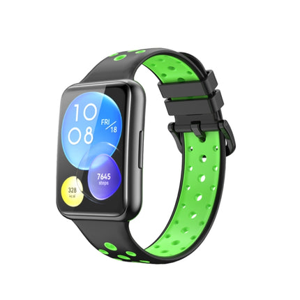 Two-color Silicone Watch Band, For Huawei Watch Fit 2