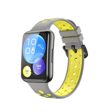 Two-color Silicone Watch Band, For Huawei Watch Fit 2