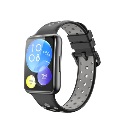 Two-color Silicone Watch Band, For Huawei Watch Fit 2