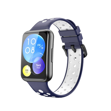 Two-color Silicone Watch Band, For Huawei Watch Fit 2