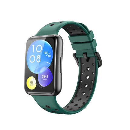 Two-color Silicone Watch Band, For Huawei Watch Fit 2