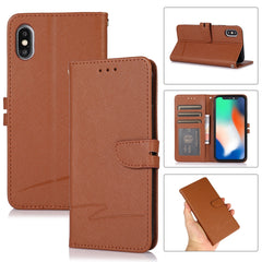 Cross Texture Horizontal Flip Leather Phone Case, For iPhone SE 2022 / SE 2020 / 8 / 7, For iPhone X/XS, For iPhone XR, For iPhone XS Max, For iPhone 11