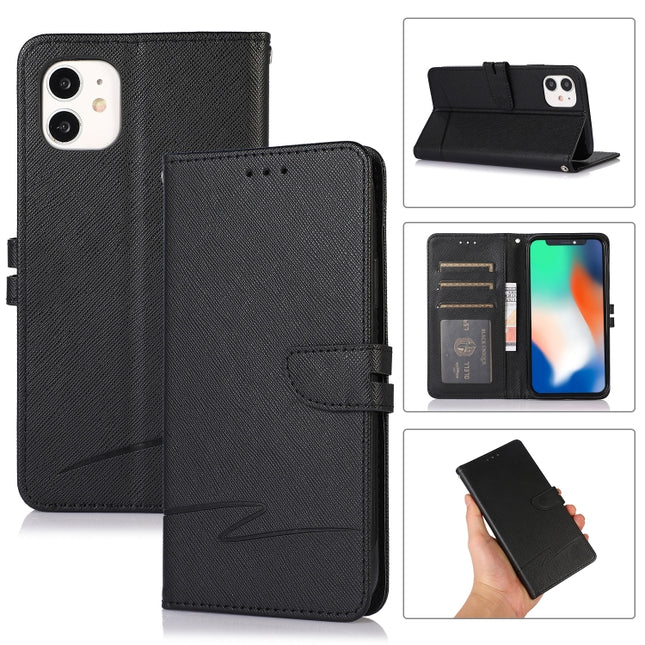 Cross Texture Horizontal Flip Leather Phone Case, For iPhone 11