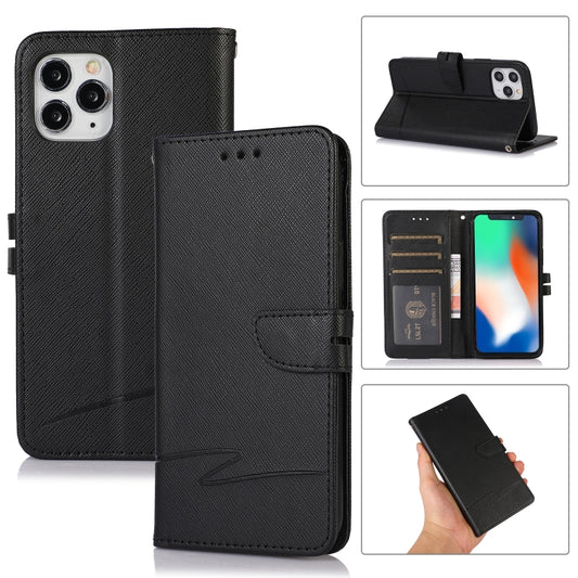 Cross Texture Horizontal Flip Leather Phone Case, For iPhone 11 Pro, For iPhone 11 Pro Max, For iPhone 12 mini, For iPhone 12, For iPhone 12 Pro