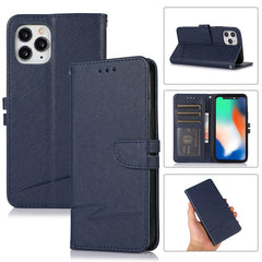 Cross Texture Horizontal Flip Leather Phone Case, For iPhone 11 Pro, For iPhone 11 Pro Max, For iPhone 12 mini, For iPhone 12, For iPhone 12 Pro