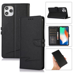 Cross Texture Horizontal Flip Leather Phone Case, For iPhone 11 Pro, For iPhone 11 Pro Max, For iPhone 12 mini, For iPhone 12, For iPhone 12 Pro