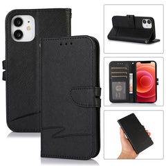 Cross Texture Horizontal Flip Leather Phone Case, For iPhone 11 Pro, For iPhone 11 Pro Max, For iPhone 12 mini, For iPhone 12, For iPhone 12 Pro