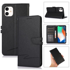 Cross Texture Horizontal Flip Leather Phone Case, For iPhone 11 Pro, For iPhone 11 Pro Max, For iPhone 12 mini, For iPhone 12, For iPhone 12 Pro