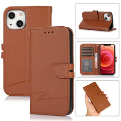 Cross Texture Horizontal Flip Leather Phone Case, For iPhone 12 Pro Max, For iPhone 13 mini, For iPhone 13, For iPhone 13 Pro, For iPhone 13 Pro Max