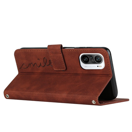 Skin Feel Heart Pattern Leather Phone Case with Lanyard, For Xiaomi Redmi K40 / K40 Pro, For Xiaomi Redmi K50 / K50 Pro, For Xiaomi Redmi Note 8, For Xiaomi Redmi Note 8 Pro