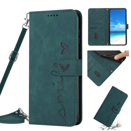 Skin Feel Heart Pattern Leather Phone Case with Lanyard, For Xiaomi Redmi K40 / K40 Pro, For Xiaomi Redmi K50 / K50 Pro, For Xiaomi Redmi Note 8, For Xiaomi Redmi Note 8 Pro