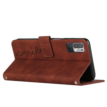 Skin Feel Heart Pattern Leather Phone Case with Lanyard, For Xiaomi Redmi Note 10 5G, For Xiaomi Redmi Note 10 Pro, For Xiaomi Redmi Note 11 Pro Global, For Xiaomi Redmi Note 11 Global