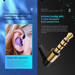 QKZ ZEN In-ear Subwoofer Wire-controlled Music Running Sports Earphone with Mic