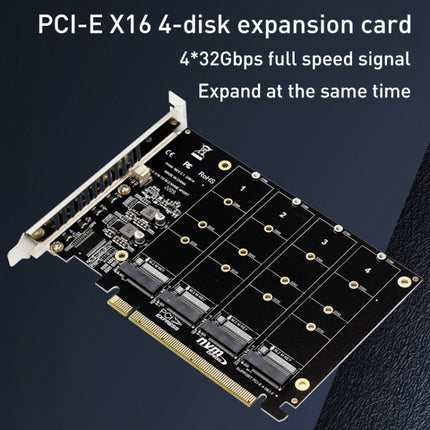 PH44 NVME 4 Disk Array Card PCI-E Signal Split Array Card