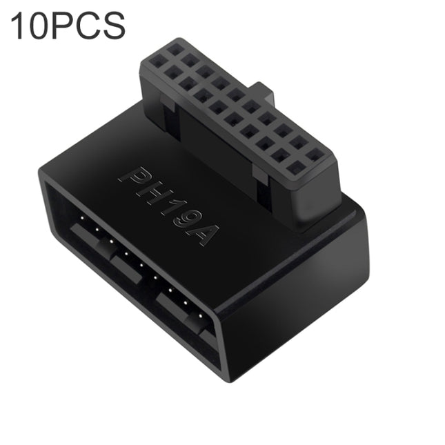 10 PCS 3.0 19P 20P 90 Degree Motherboard Male To Female Extension Adapter, Model:, PH19A, PH19B