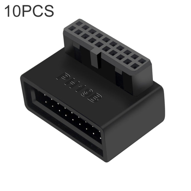 10 PCS 3.0 19P 20P 90 Degree Motherboard Male To Female Extension Adapter, Model:, PH19A, PH19B