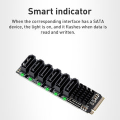 M2 M-EKY PCIE 3.0 to SATA 6G Adapter