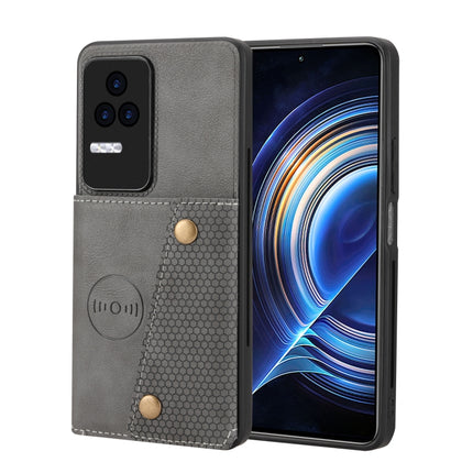 Double Buckle Card Slots Magnetic Phone Case, For Xiaomi Redmi K50 Pro, For Xiaomi Redmi K50 Gaming, For Xiaomi Redmi Note 11T Pro, For Honor 70