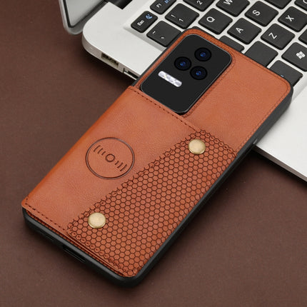 Double Buckle Card Slots Magnetic Phone Case, For Xiaomi Redmi K50 Pro, For Xiaomi Redmi K50 Gaming, For Xiaomi Redmi Note 11T Pro, For Honor 70