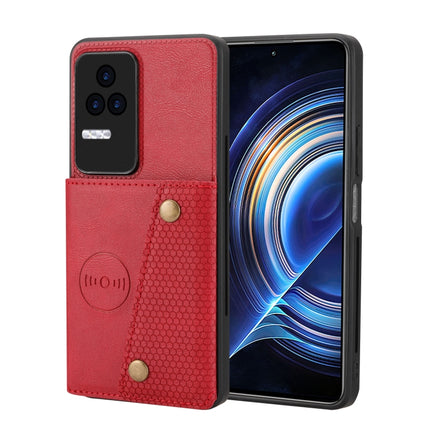 Double Buckle Card Slots Magnetic Phone Case, For Xiaomi Redmi K50 Pro, For Xiaomi Redmi K50 Gaming, For Xiaomi Redmi Note 11T Pro, For Honor 70