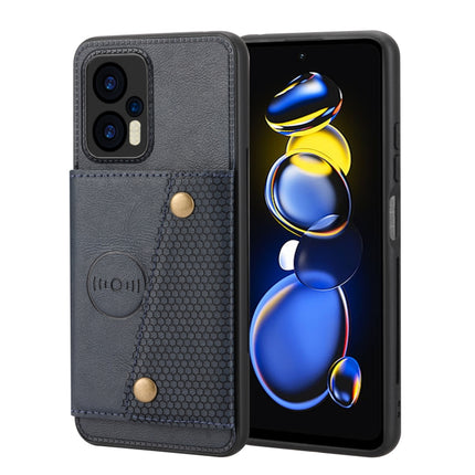 Double Buckle Card Slots Magnetic Phone Case, For Xiaomi Redmi K50 Pro, For Xiaomi Redmi K50 Gaming, For Xiaomi Redmi Note 11T Pro, For Honor 70